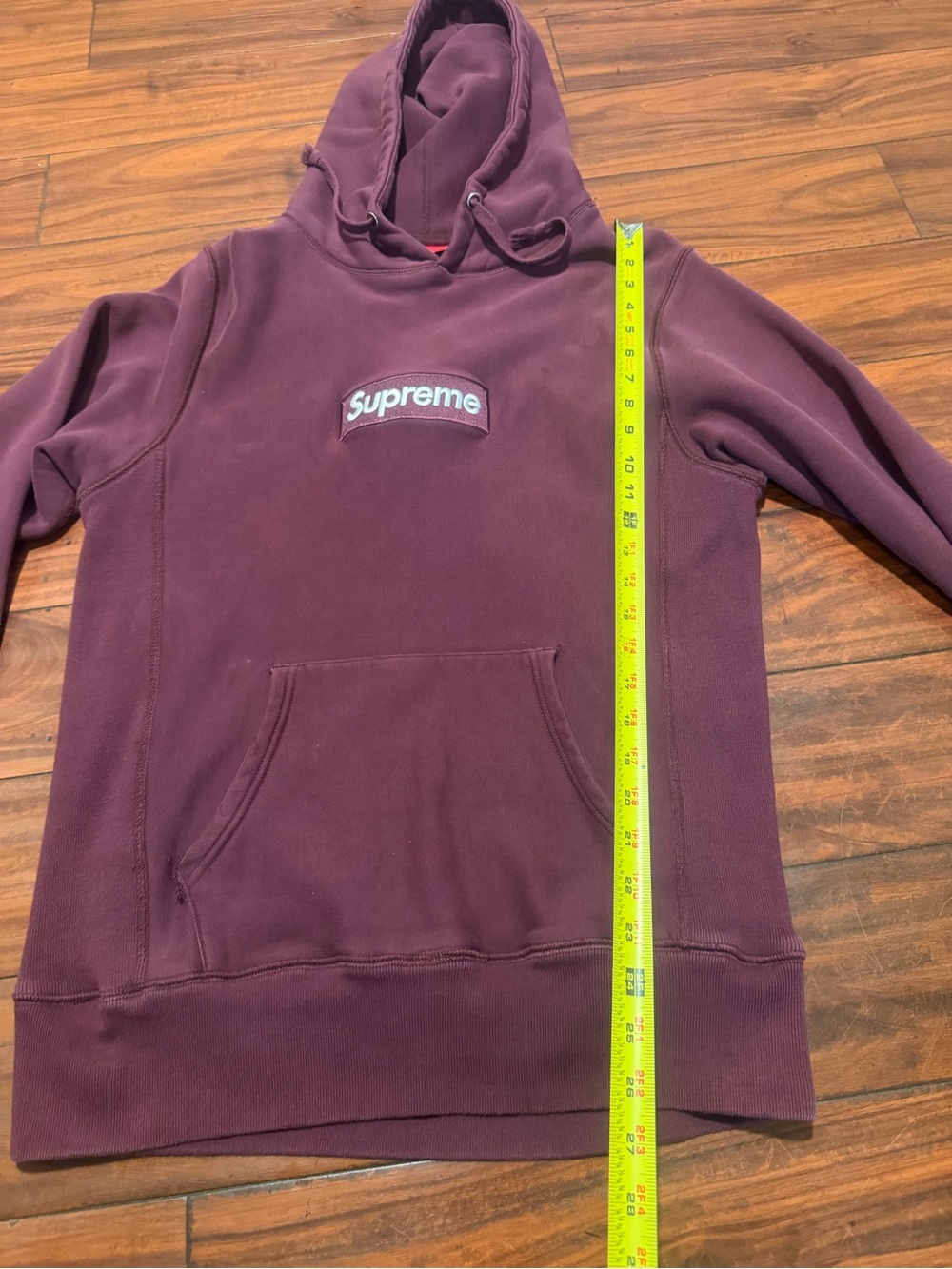 Supreme Plum Box Logo Pullover Hoodie men’s sizes medium read - Picture 2 of 11